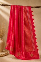 Reena – Fuchsia Pink Banarasi Silk Saree