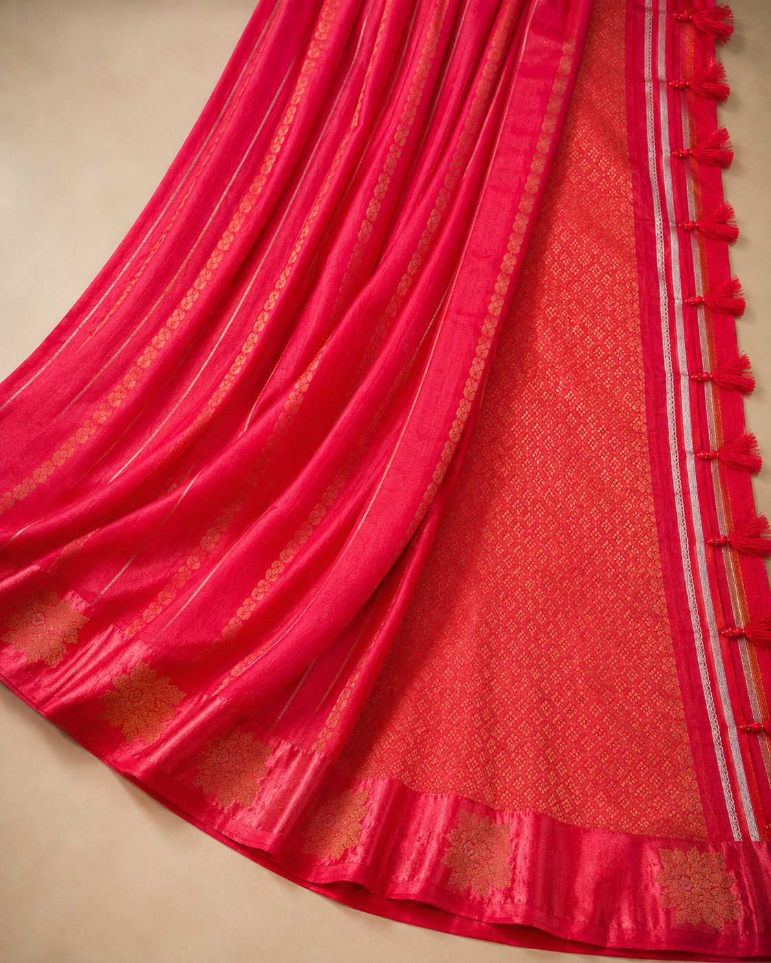 Reena – Fuchsia Pink Banarasi Silk Saree