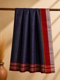 Rutika – Blue Cotton Saree