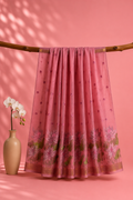 Shobha – Cotton Saree with Lotus Embroidery