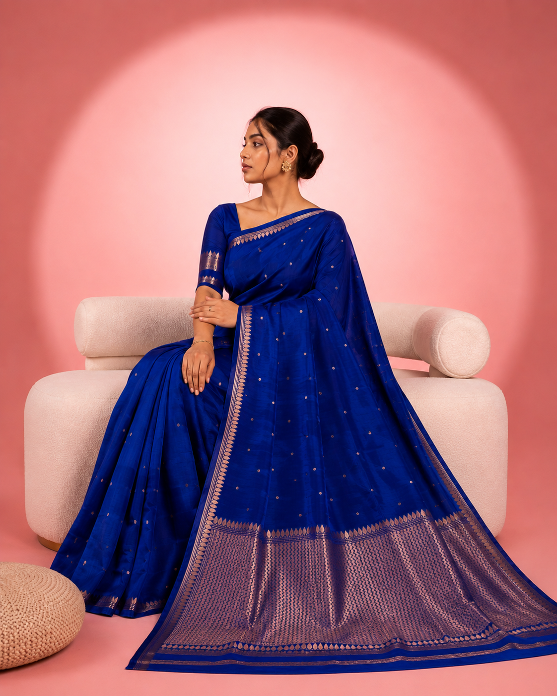 Shraddha – Kora Silk Saree with Kadwa Motifs