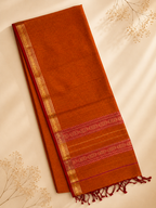 Svarna – Mustard Garbha Reshmi Maheshwari Silk Saree