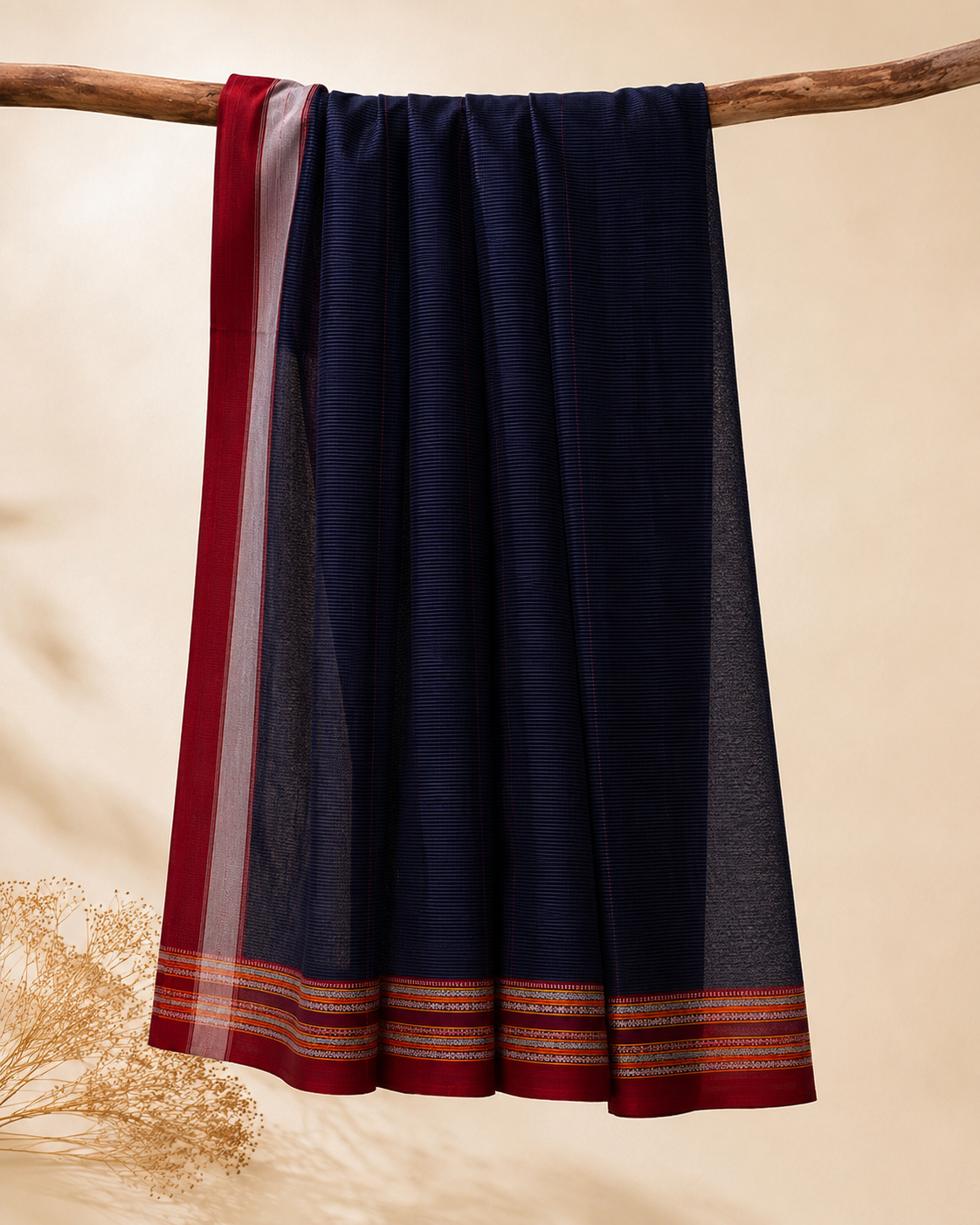 Trupti – Blue Cotton Saree