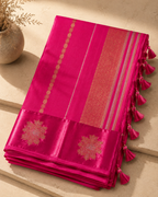 Vaishali – Hot Pink Banarasi Silk Saree
