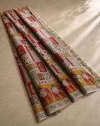 Kirti – Kalamkari Handblock-Printed Cotton Saree