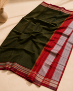 Vishakha – Green Cotton Saree